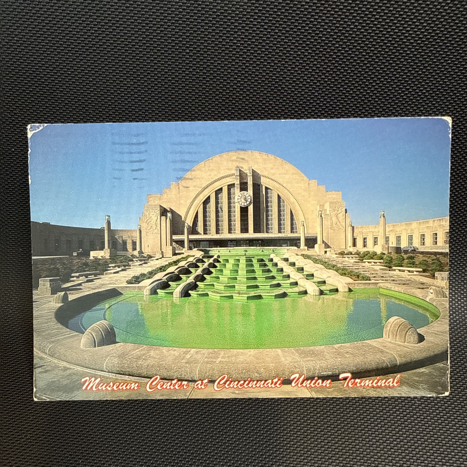 Cincinnati Union Terminal And Fountain, Cincinnati, Ohio Postcard Posted 1991