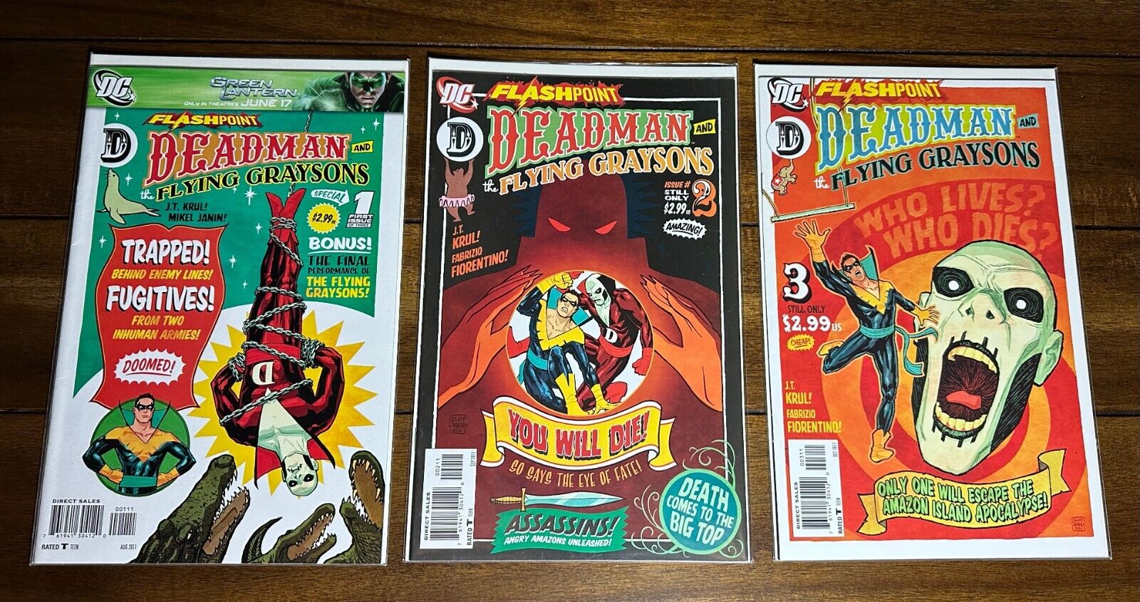 Flashpoint - Deadman & The Flying Graysons - Complete Set Of 3 - DC Comics, 2011