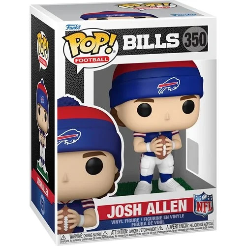 Funko POP Josh Allen with Beanie Buffalo Bills NFL Figure 350 + Protector