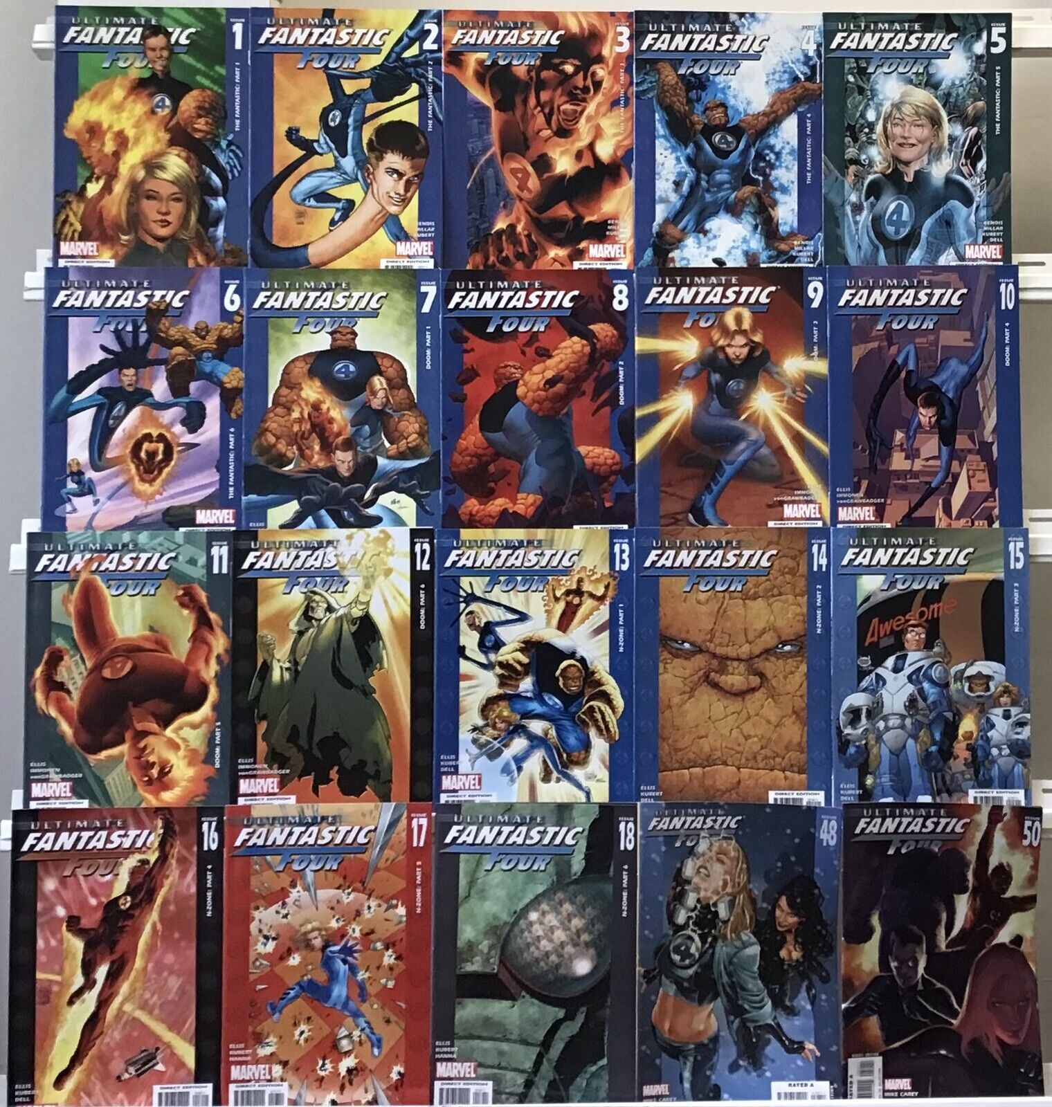 Marvel Comics - Ultimate Fantastic Four - Comic Book Lot Of 20