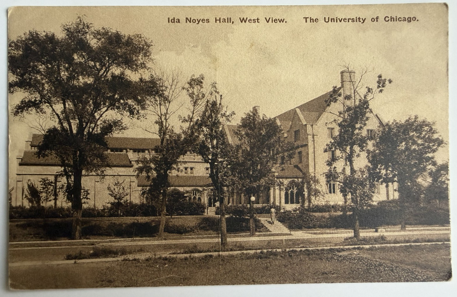 c1924 Postcard Noyes Hall West View University of Chicago Illinois 