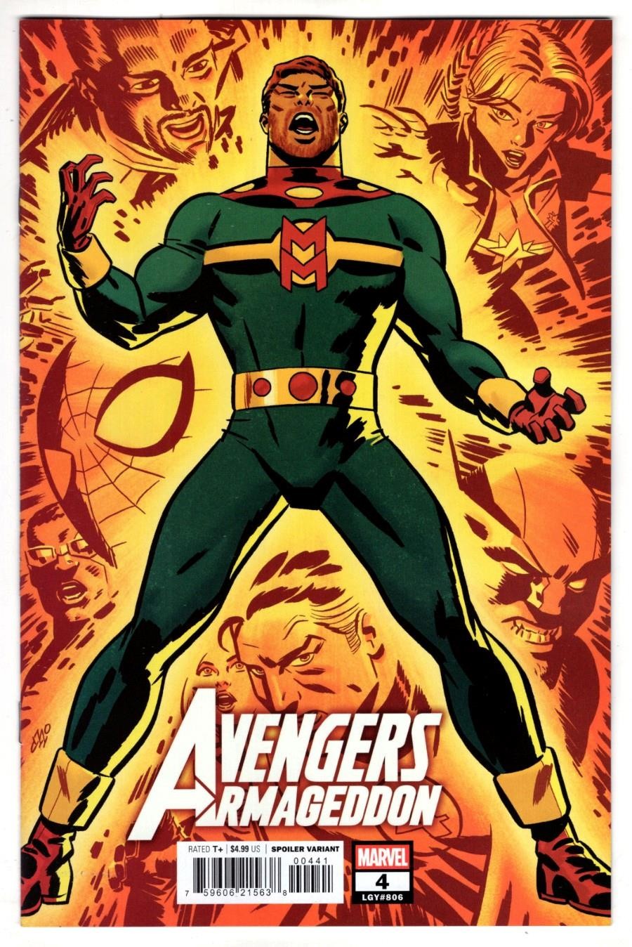 AVENGERS ARMAGEDDON #4 SPOILER VARIANT MICHAEL CHO MIRACLEMAN MARVEL COMIC KEY
