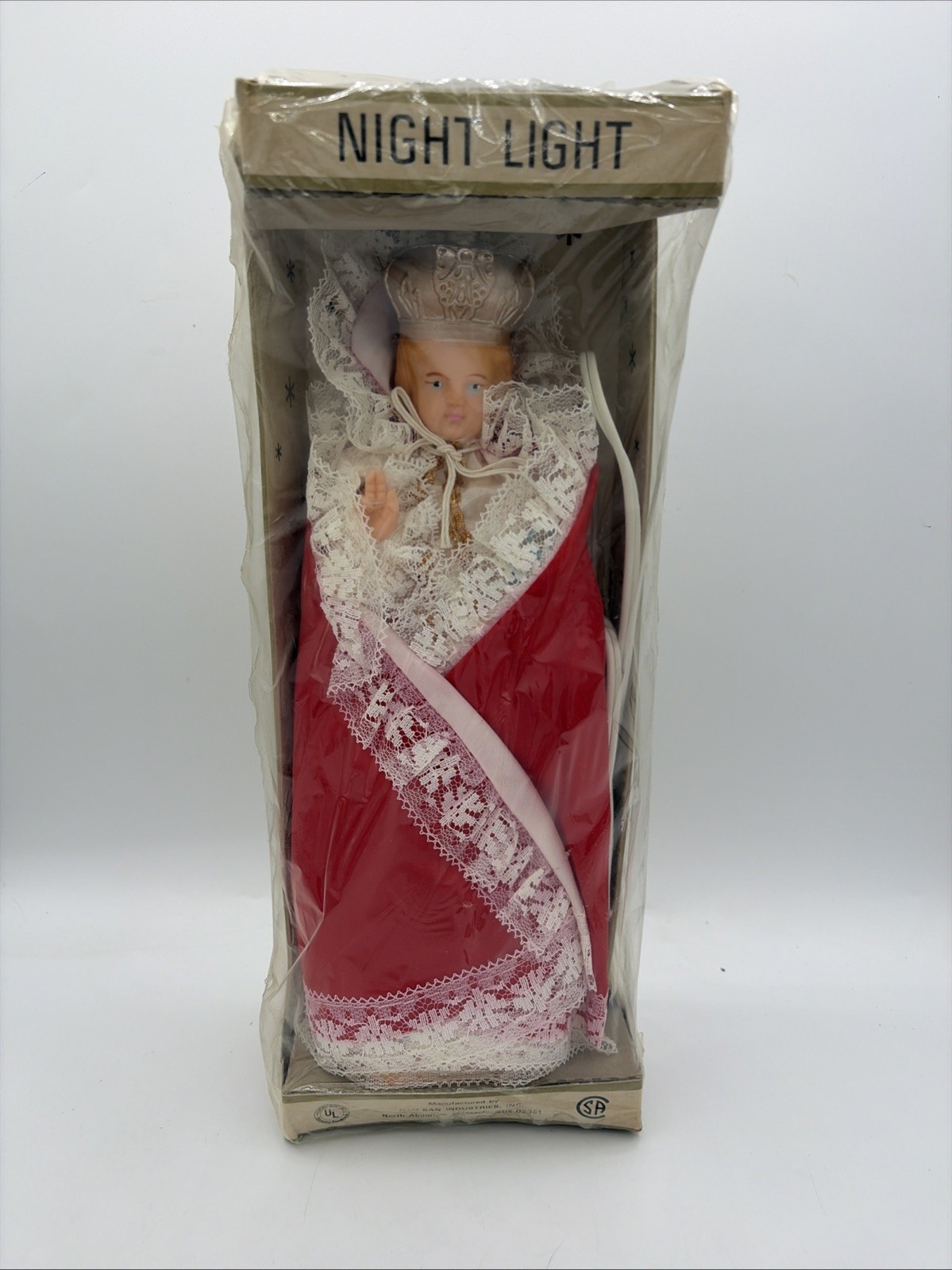 Vintage Nan San Infant Of Prague Night Light 11 Vintage Nan San Infant Of Prague Night Light 11