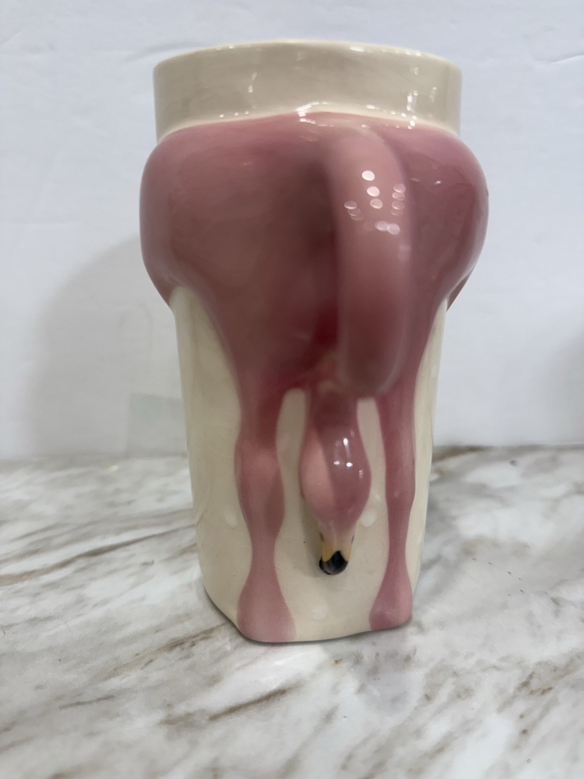 Flamingo Mug -Ronnie's Ceramic Company 1980’s Vintage Funny Cute Pink Coffee Tea