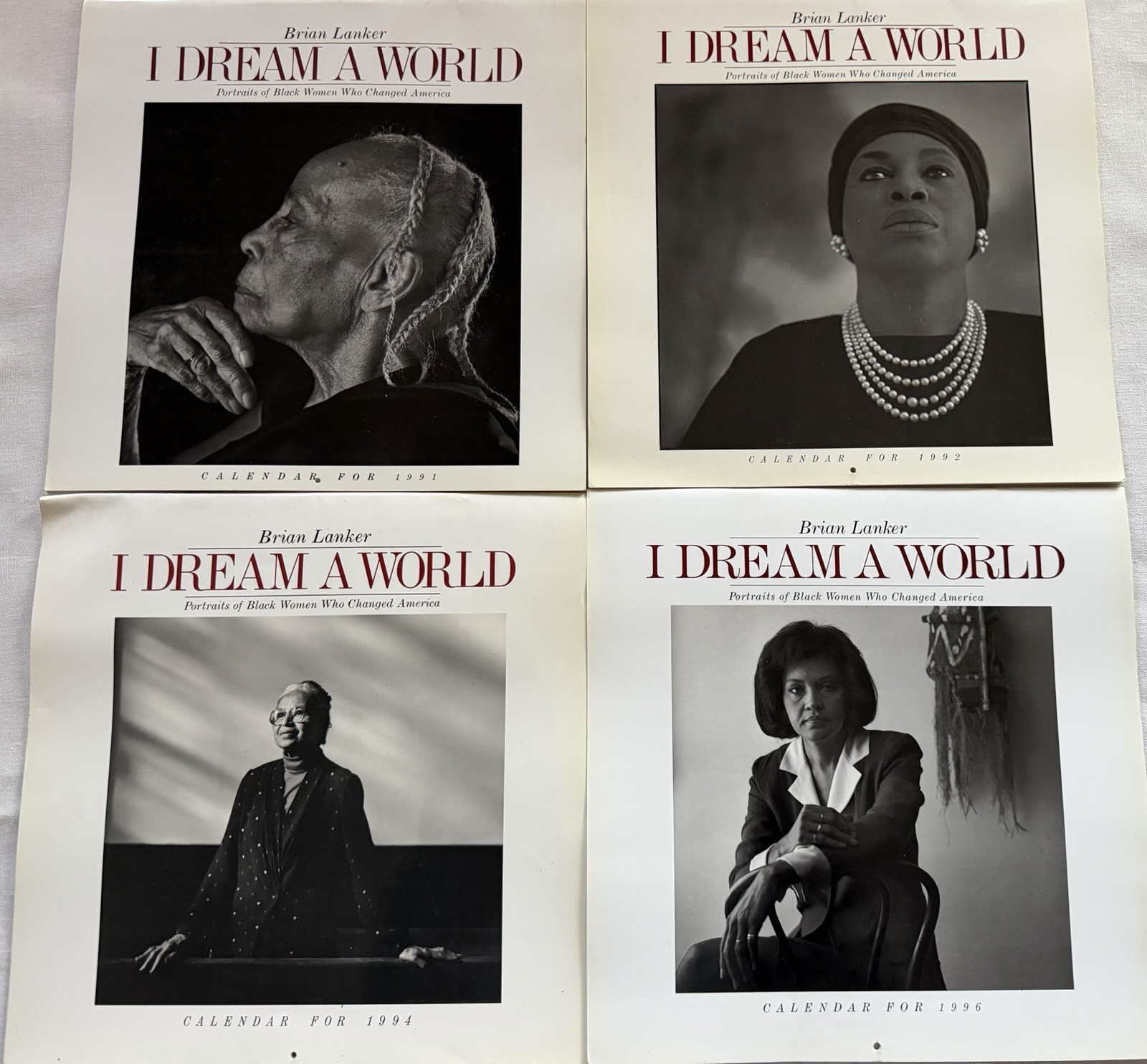Brian Lanker I Dream A World 1991 1992 1994 1996 Calendar Lot Black Women