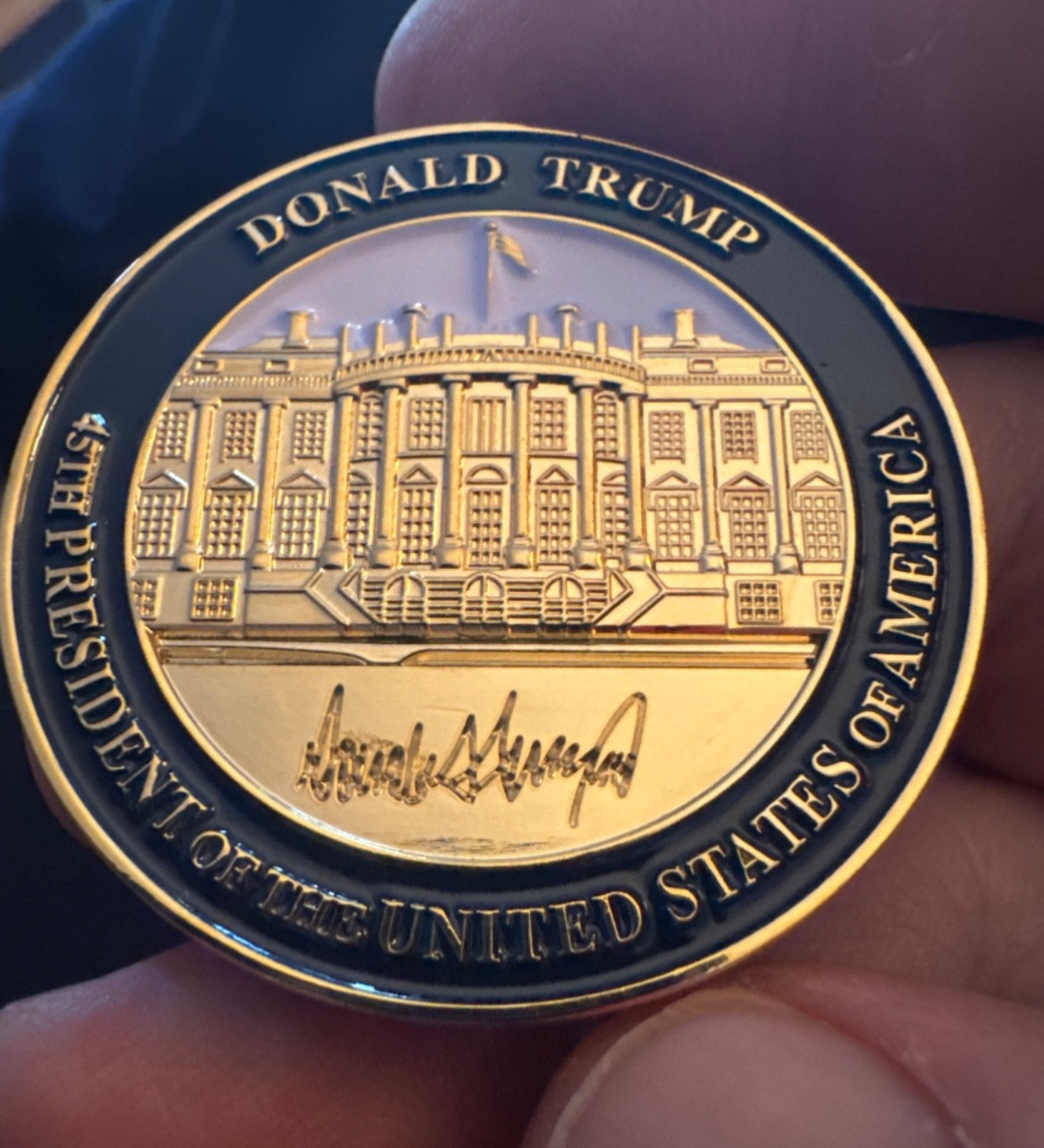 President Trump Challenge Coin set White House And Summit With Putin And KJU
