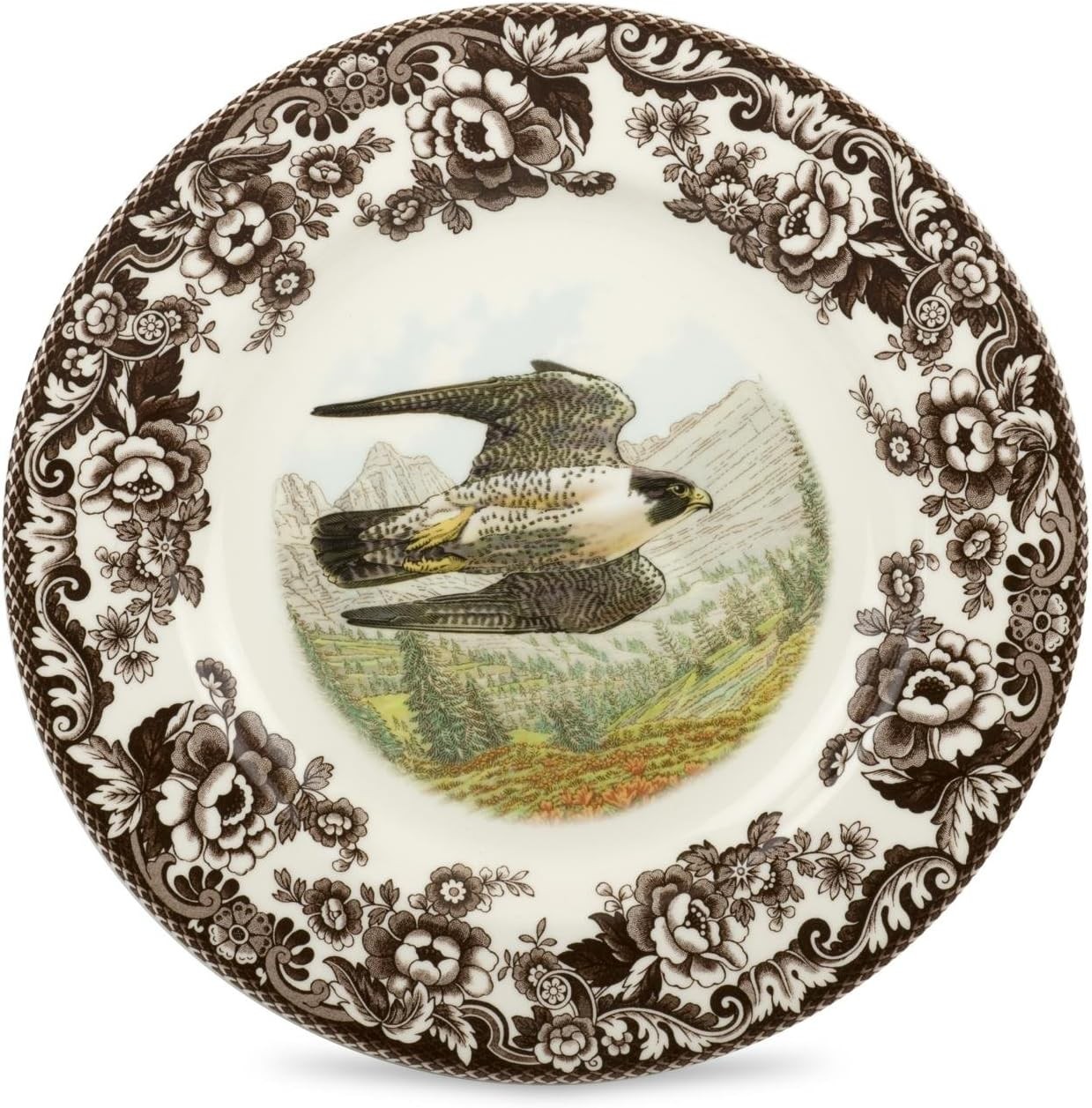 Spode Woodland Peregrine Falcon Dinner Plate - 10.5