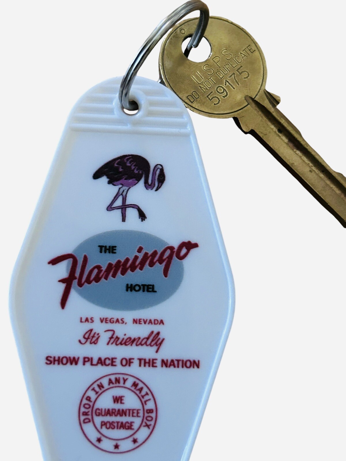 Flamingo Hotel Las Vegas inspired Keytag