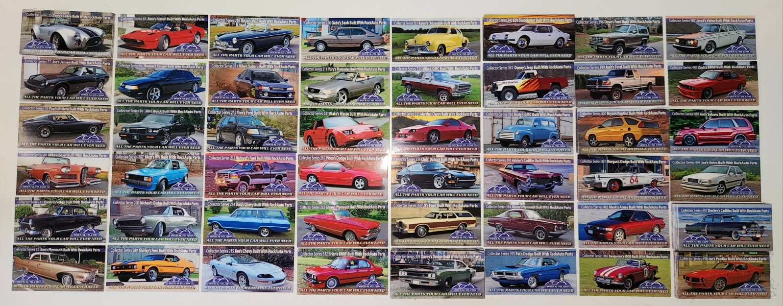 HUGE LOT OF 48 ROCK AUTO MAGNET COLLECTOR SERIES MAGNETS HUGE LOT OF 48 ROCK AUTO MAGNET COLLECTOR SERIES MAGNETS