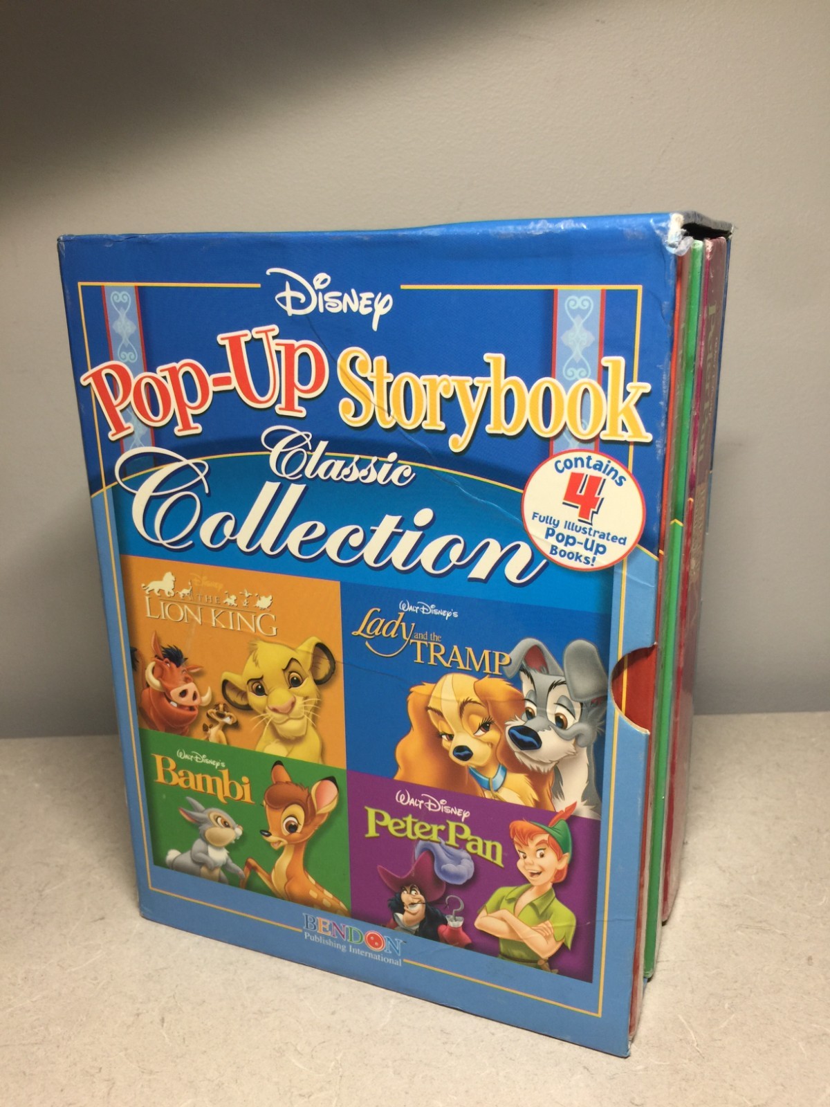 Disney Pop-Up Storybook classic book collection Lion King Lady Tramp Bambi Peter
