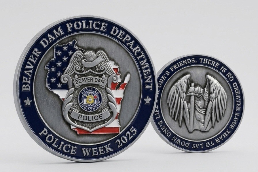 Beaver Dam Police Department Police Week 2025 Challenge Coin Wisconsin Beaver Dam Police Department Police Week 2025 Challenge Coin Wisconsin