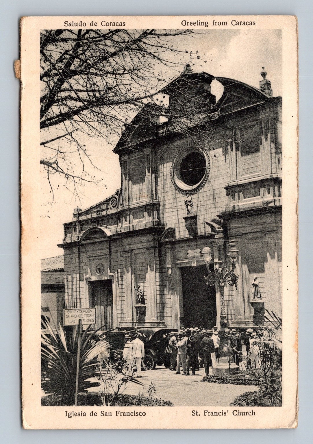 Vintage Postcard Iglesia de San Francisco Caracas Venezuela Early 1900s Vintage Postcard Iglesia de San Francisco Caracas Venezuela Early 1900s