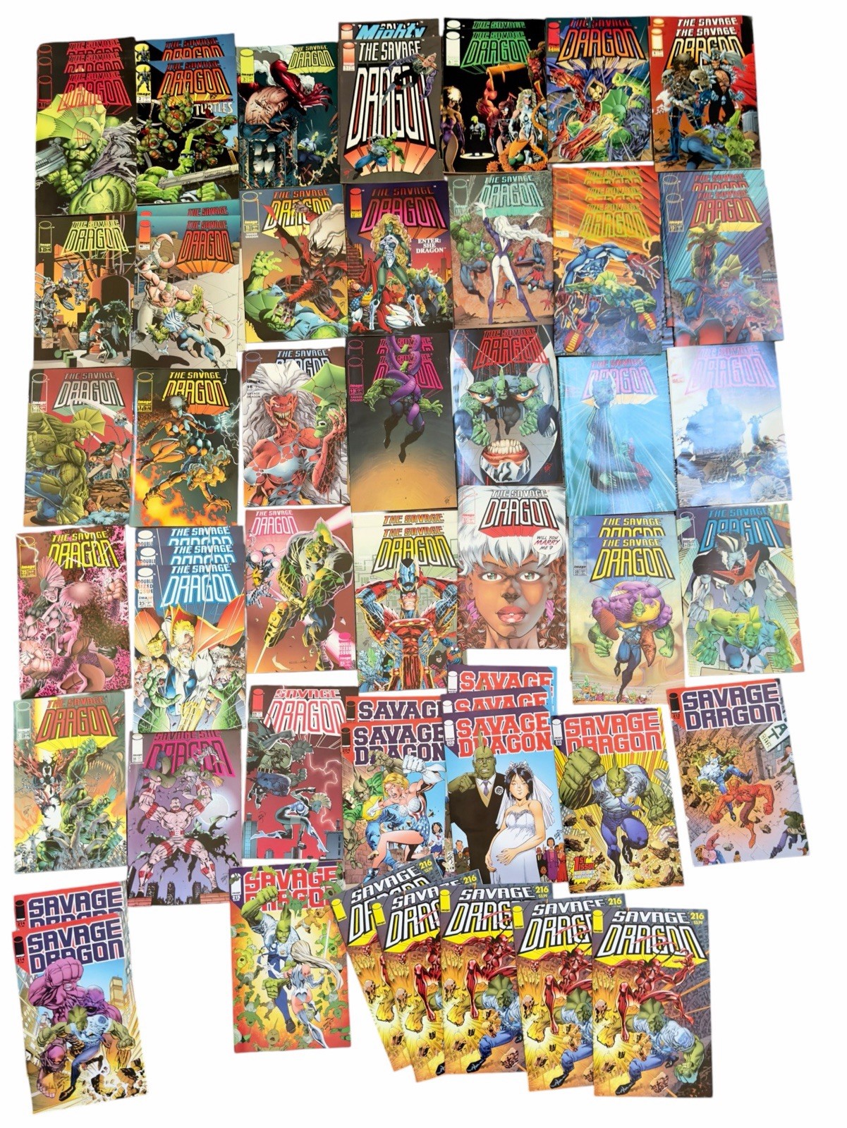 Savage Dragon Comic 61 Issues Lot #1-30, 204, 209, 211, 212, 214-216 Low Print +