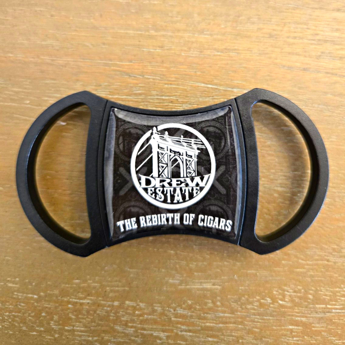 Drew Estate Plastic Cigar Cutter/Rest - Black Double Guillotine Cutter