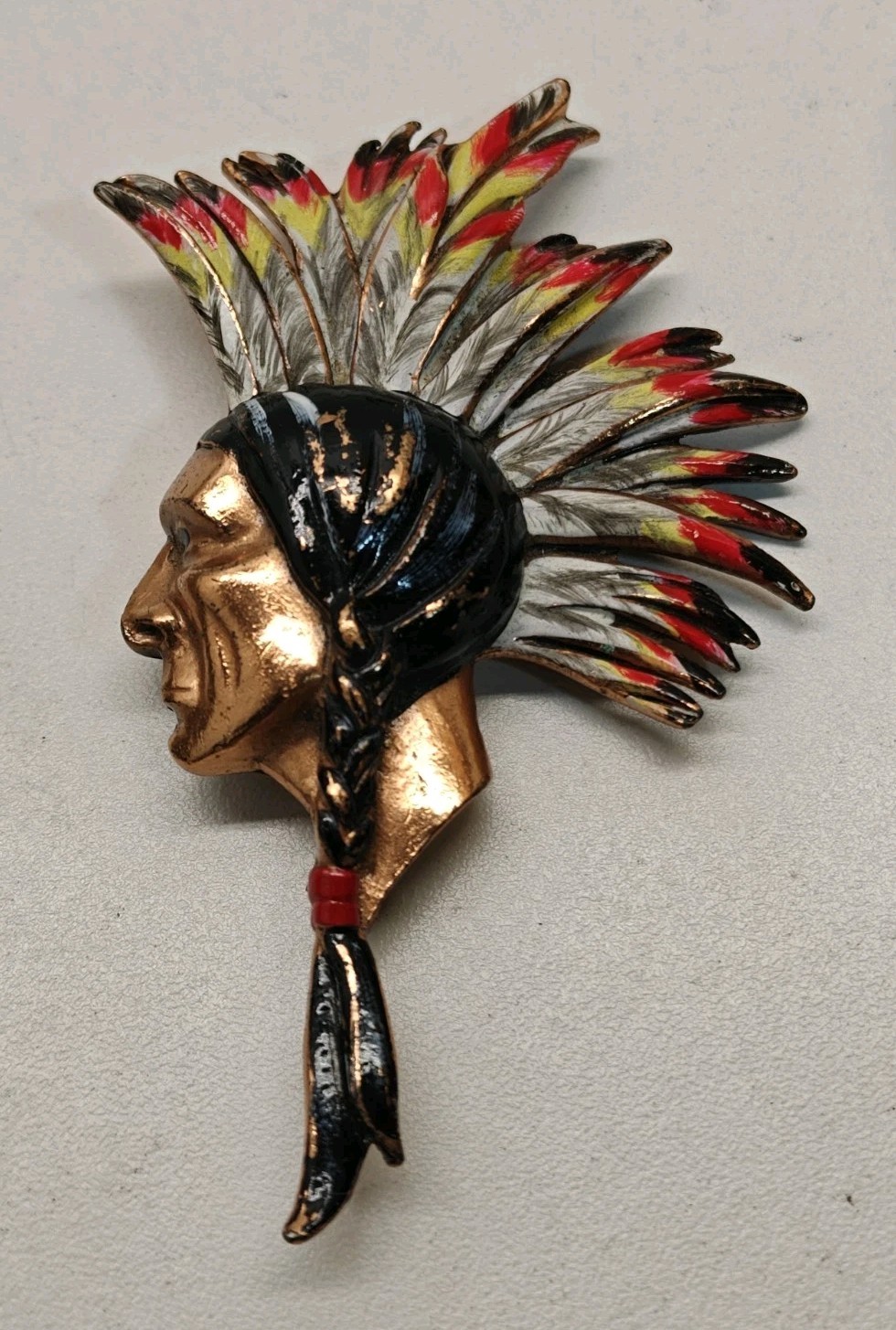 Native American Red Indian Navajo Cecil B Demille Northwest Mounted Police Pin