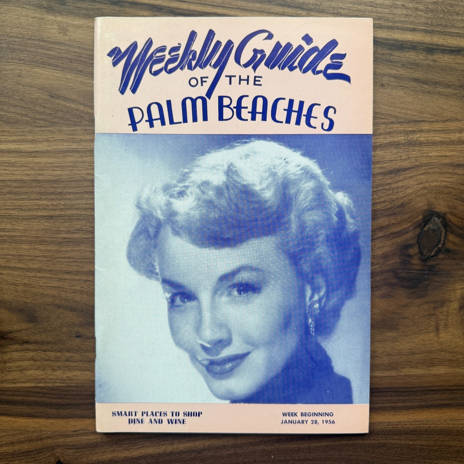 Vintage 1856 Florida Palm Beaches Weekly Guide Advertising Ephemera