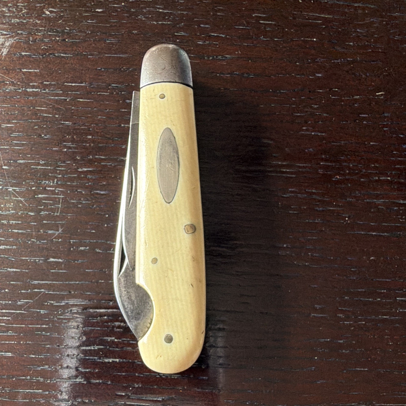 Robeson Vintage 2-Blade Slipjoint Pocketknife  Bone Handle Carbon Steel