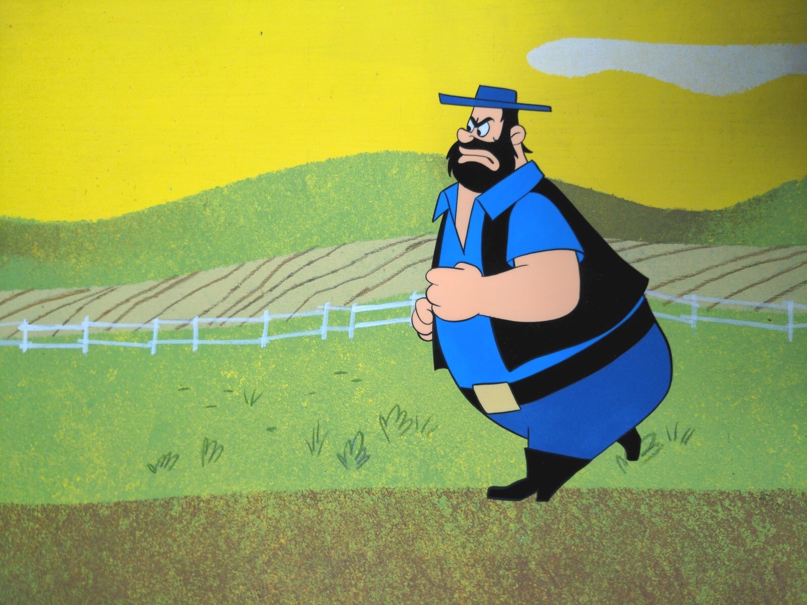 POPYE  Animation Cel The Sailor Man Production Art Vtg cartoons BRUTUS 1960\'s I7