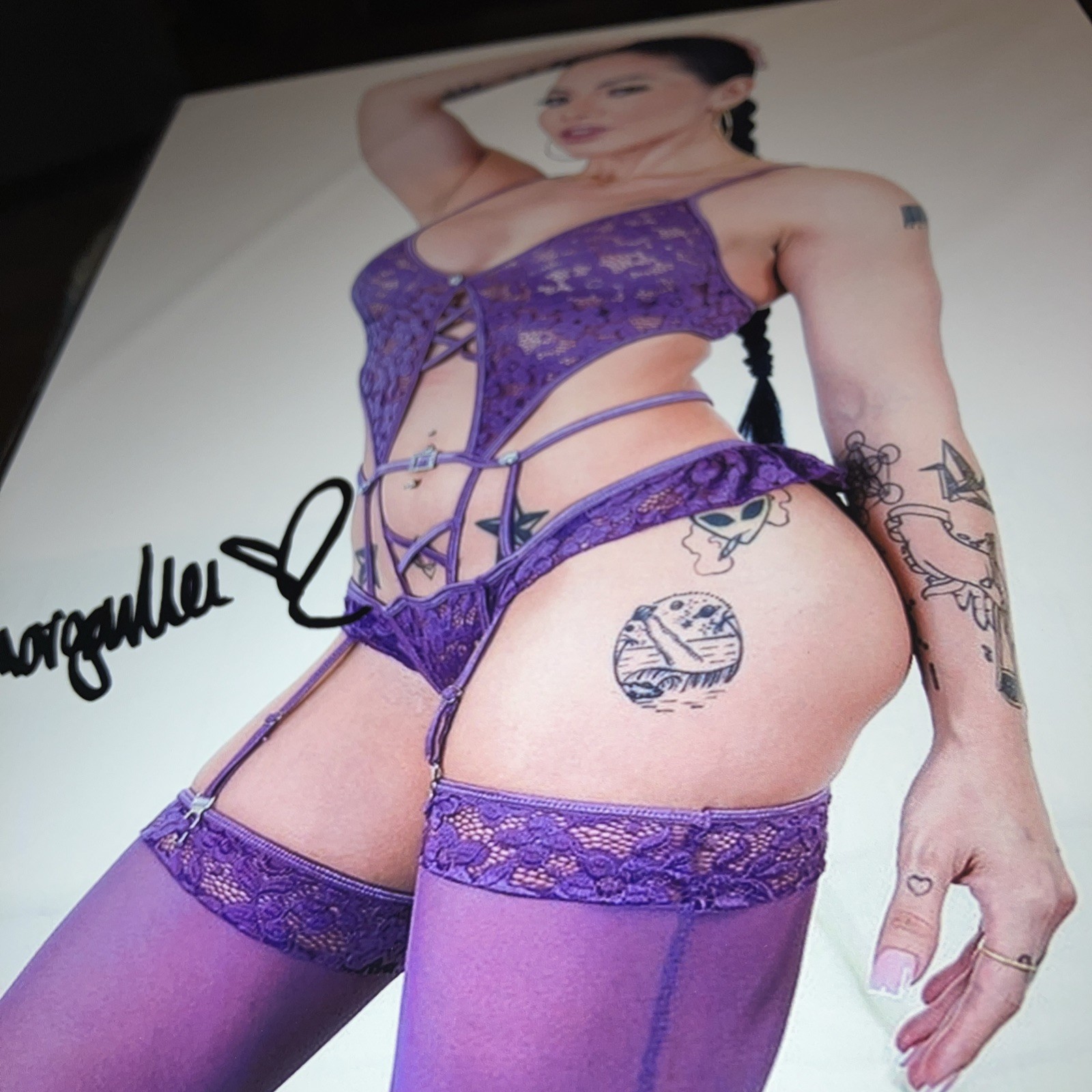 Morgan Lee Adult Actress Autographed 8x10 Photo w/COA  Rare