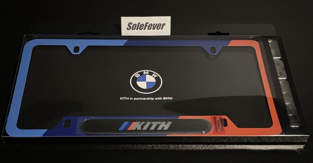 New / Authentic Kith For BMW License Plate Holder Cover Multi Color 2026