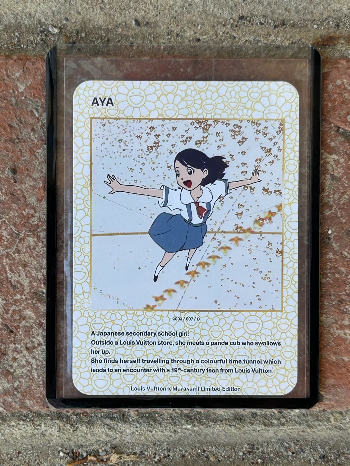 2025 rare louis vuitton x murakami trading card 'aya'  🏫 #007/c