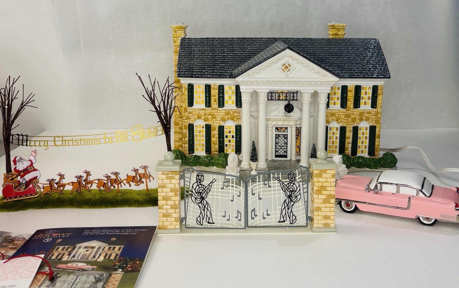 Dept 56 Elvis Presley's Graceland Special Edition Gift Set • 55041 • INCOMPLETE