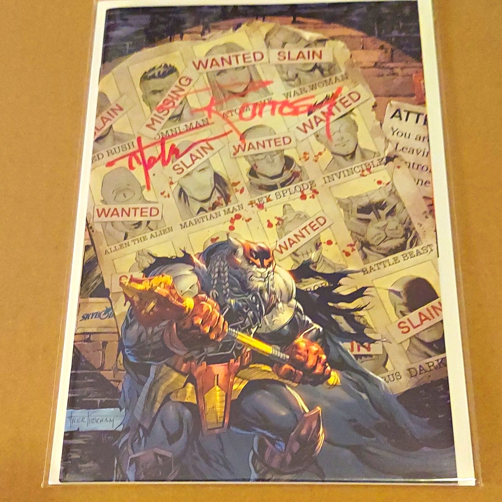 Battle Beast #1 Virgin Variant Cover RARE Signed by Kirkham/Ottley W/ COA Battle Beast #1 Virgin Variant Cover RARE Signed by Kirkham/Ottley W/ COA