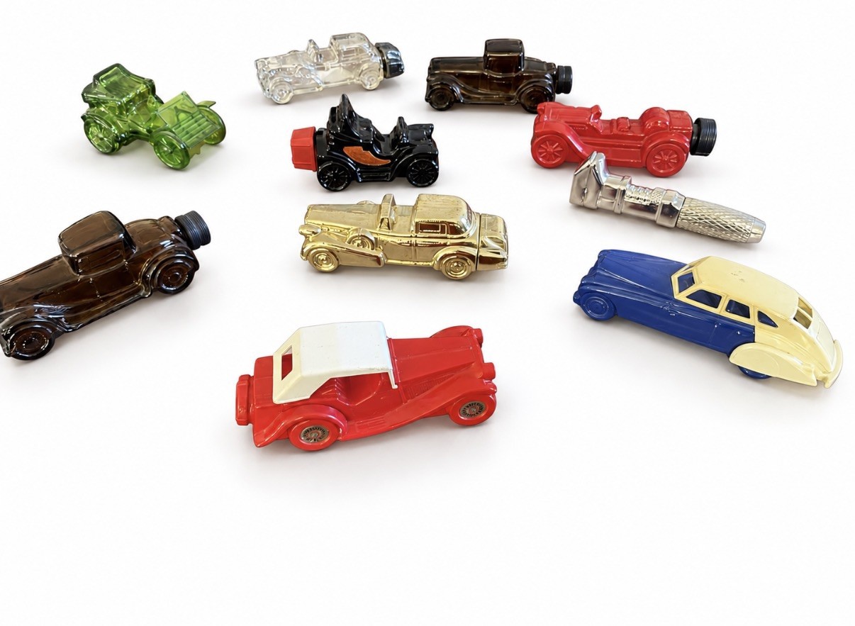 Vintage Avon Cologne Decanter car Bottles
