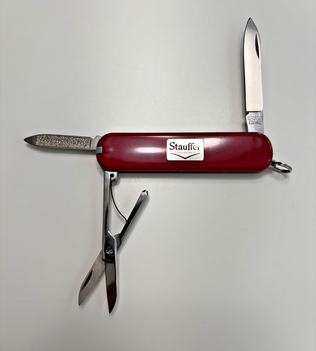 Victorinox Swiss Army Knife ~ Stauffer Chemical Advertising ~ Near Mint
