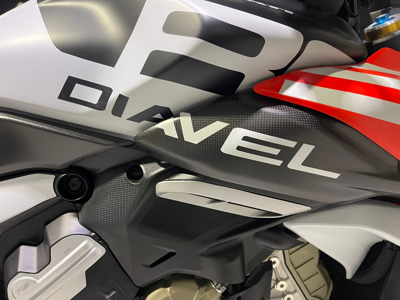 Ducati Diavel V4 RS TWO-TONE Fuel Tank Sticker Kit - Ducati Diavel Sticker Kit