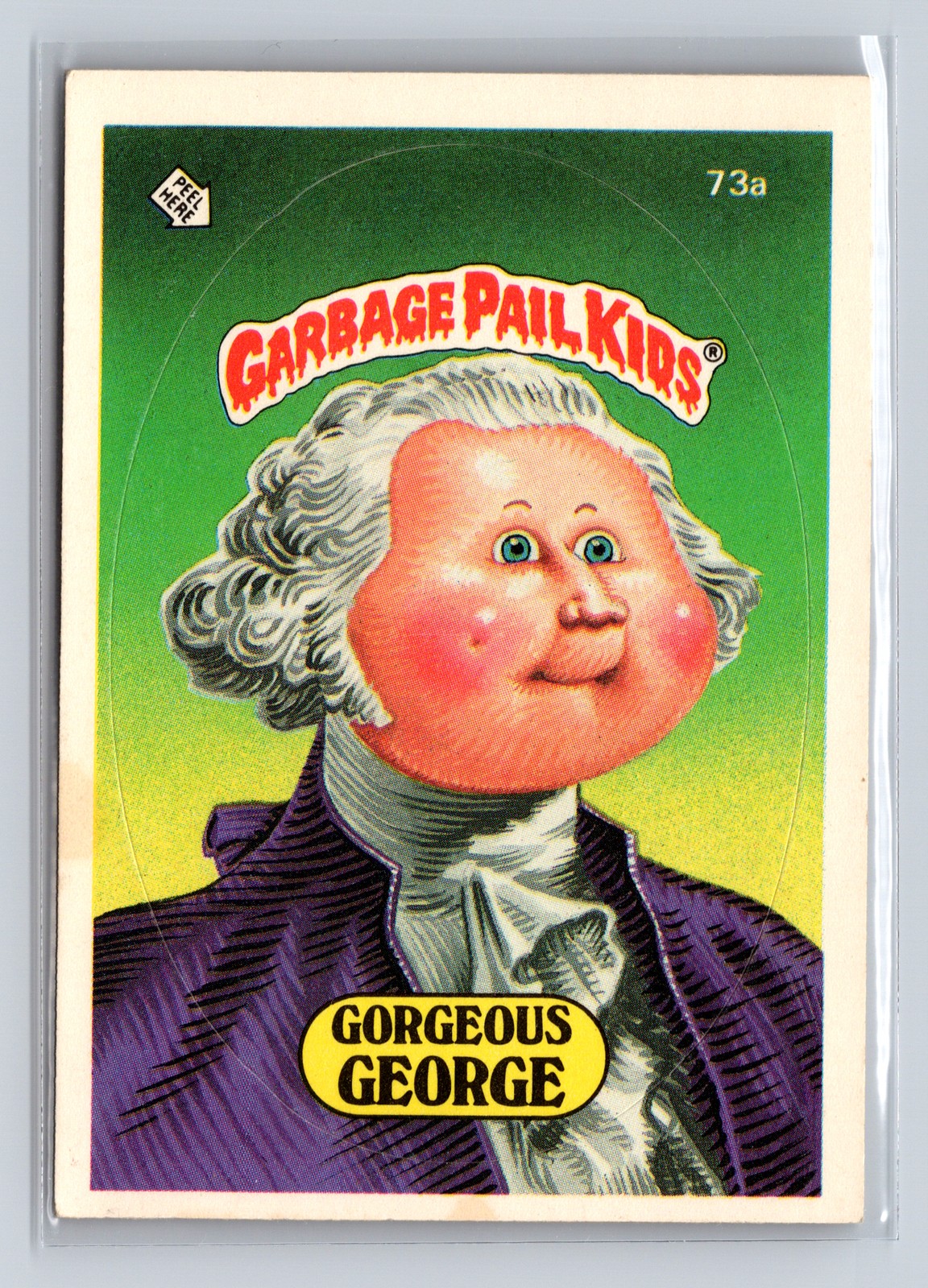 1985 Topps Garbage Pail Kids Series 2 #73a Gorgeous George