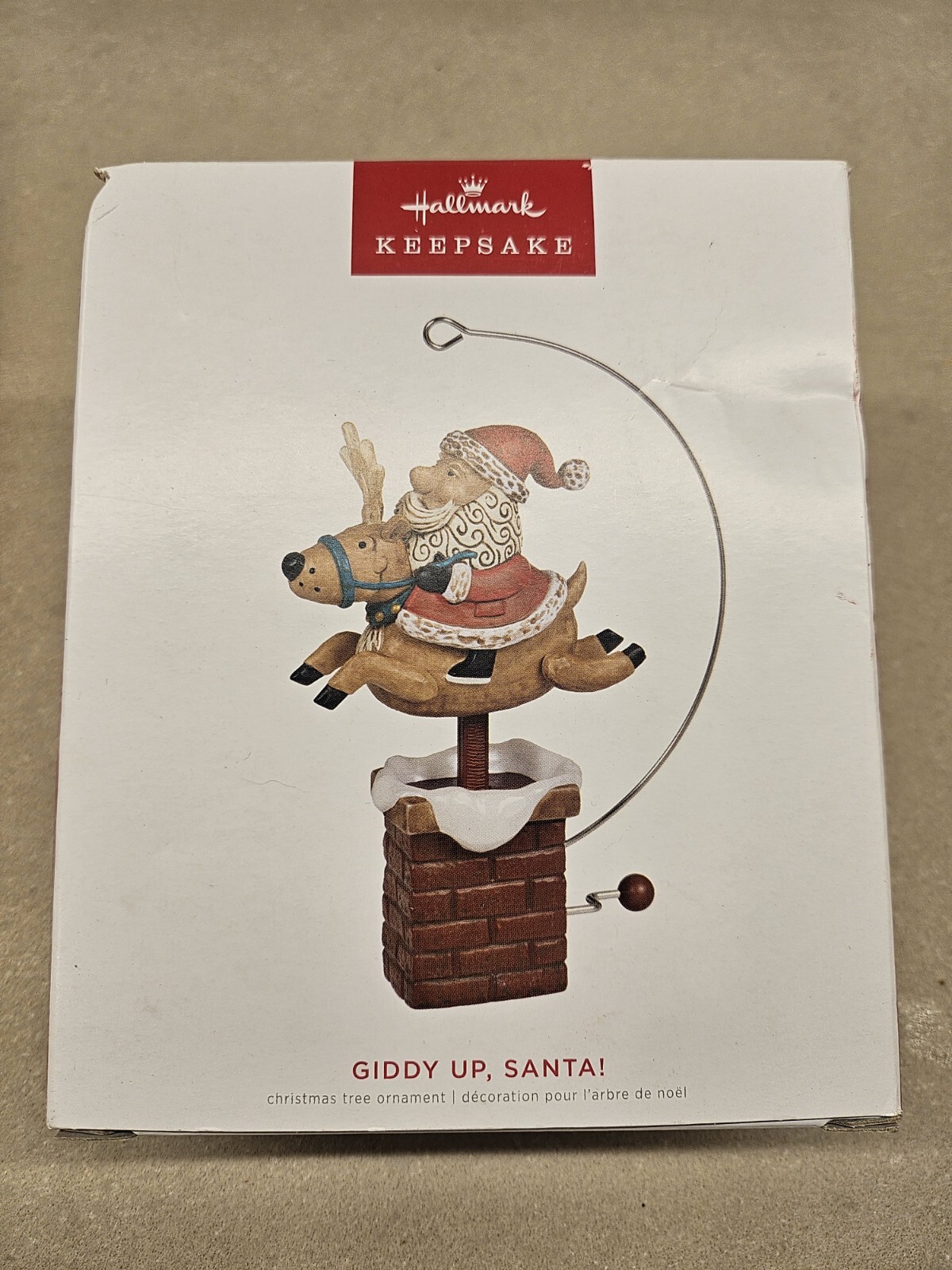 Hallmark Christmas Ornament 2022 GIDDY UP SANTA Sharon Visker Artist H52 Hallmark Christmas Ornament 2022 GIDDY UP SANTA Sharon Visker Artist H52