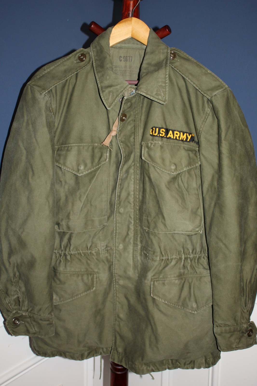 Original 1952 Dated U.S. Army M-1951 Field Coat with GI ID Stamps