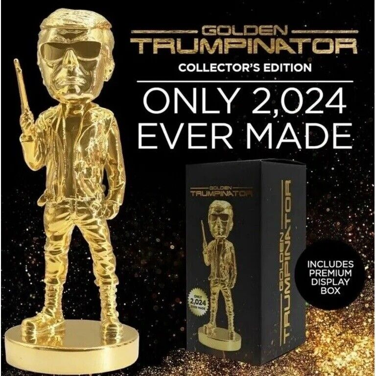 Collector’s Item Gold Trumpinator Bobblehead + Regular Trumpinator Double Pack