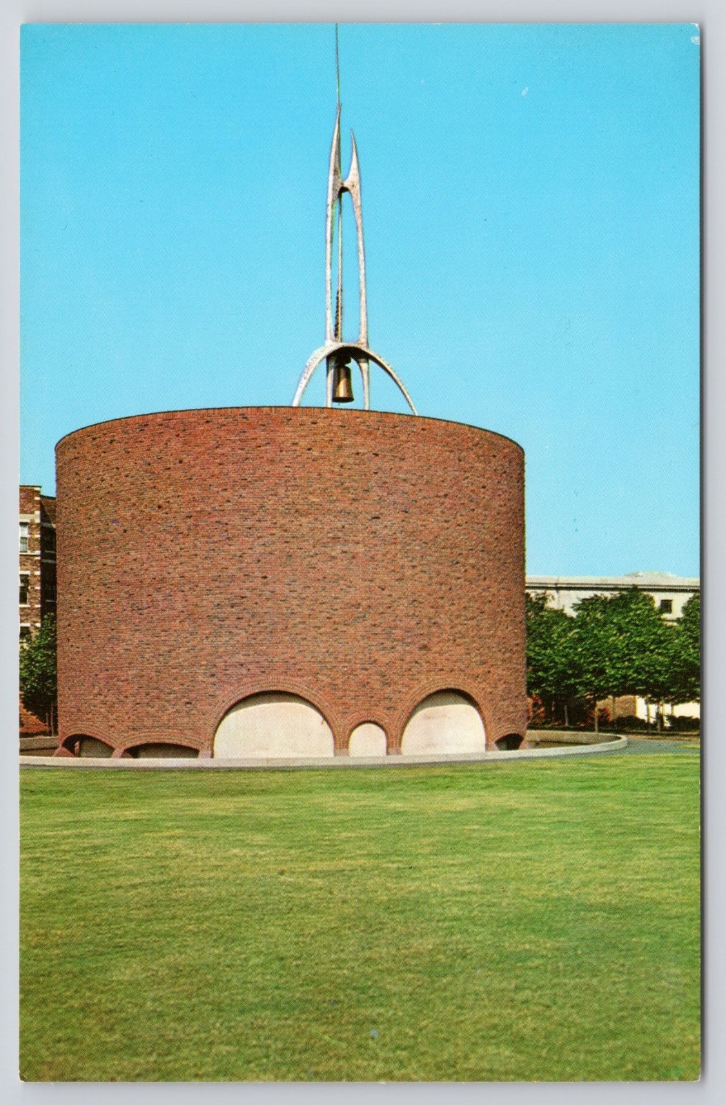 Bromley MIT Chapel Postcard 1955 BM-104 Cambridge MA Color Photo Stephen Warner