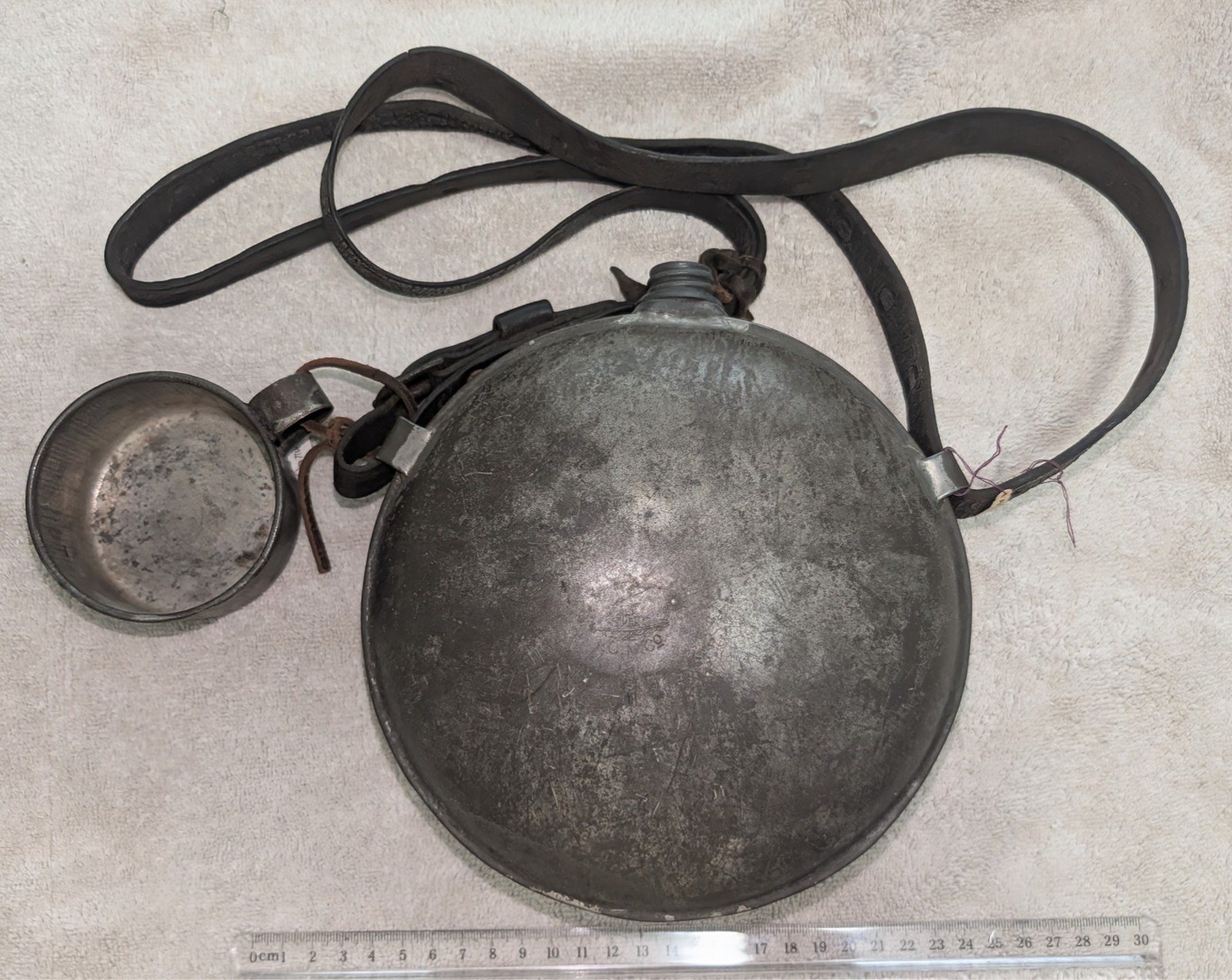 Ca. 1900-1920 Canteen with Strap & Cup
