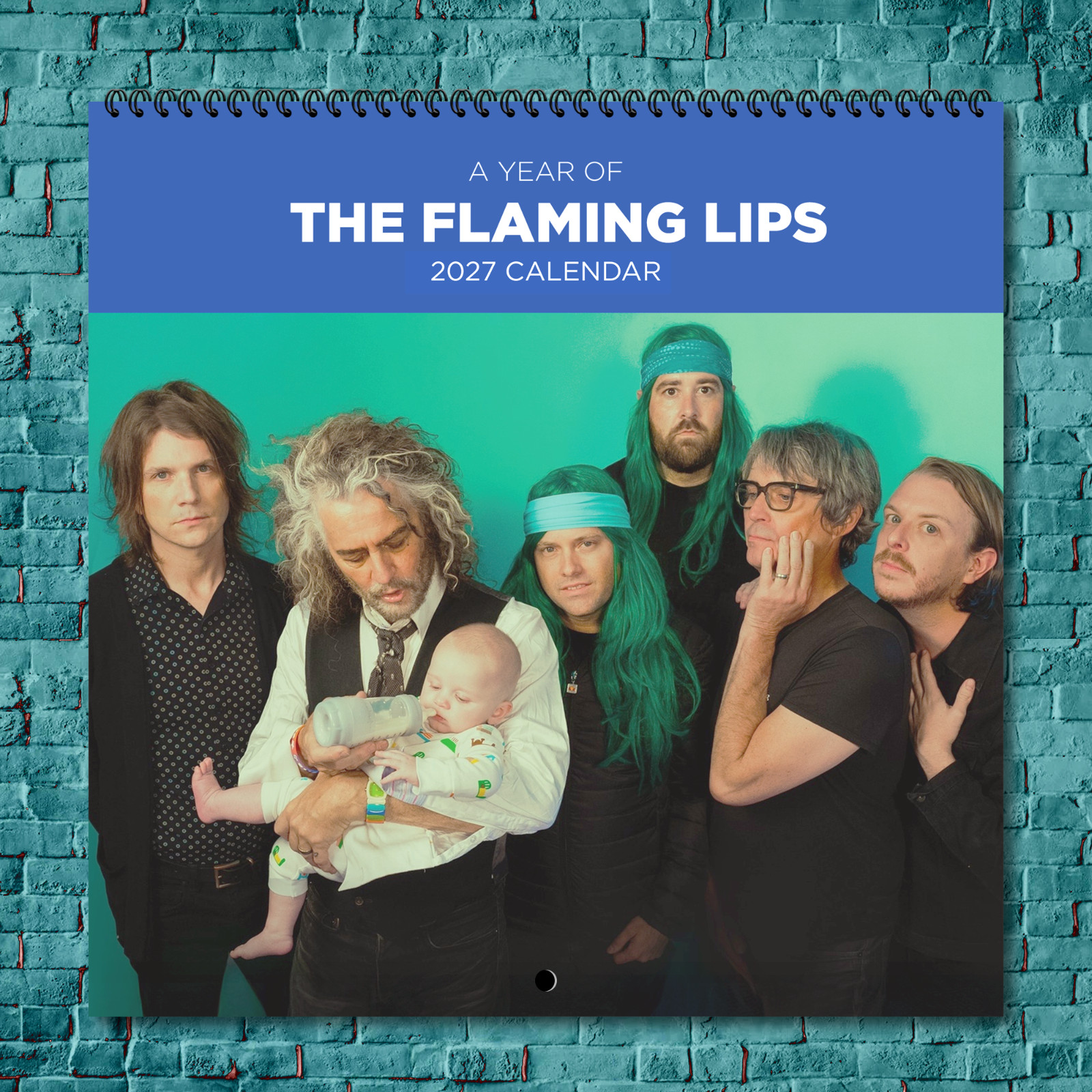 The Flaming Lips 2027 Wall Calendar 12 Month Celebrity Photo Fan Collectible