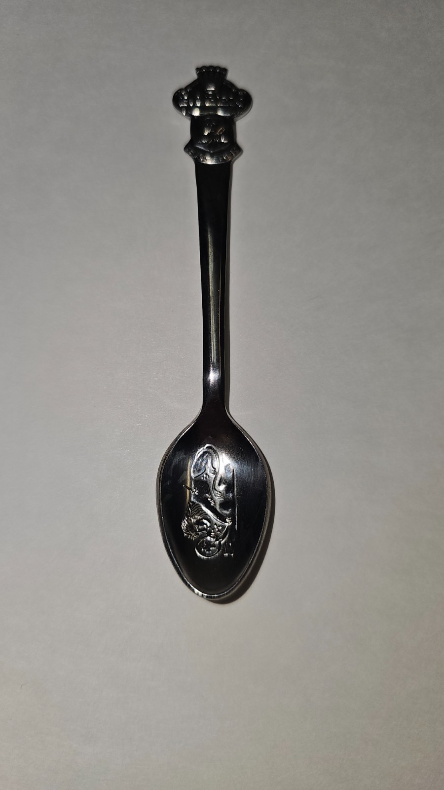 Vintage Bucherer of Switzerland Collector Demitasse Spoon CB 69 M 4 1/4 in