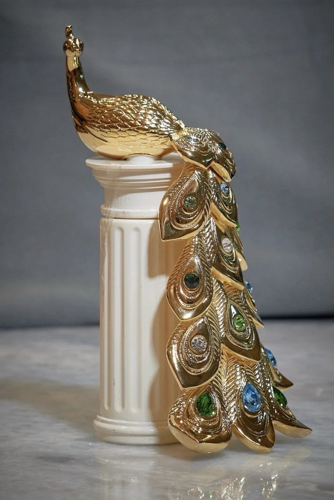 Avon Charmed Limited Edition Swarovski Crystal Peacock Perfume Factory Sealed