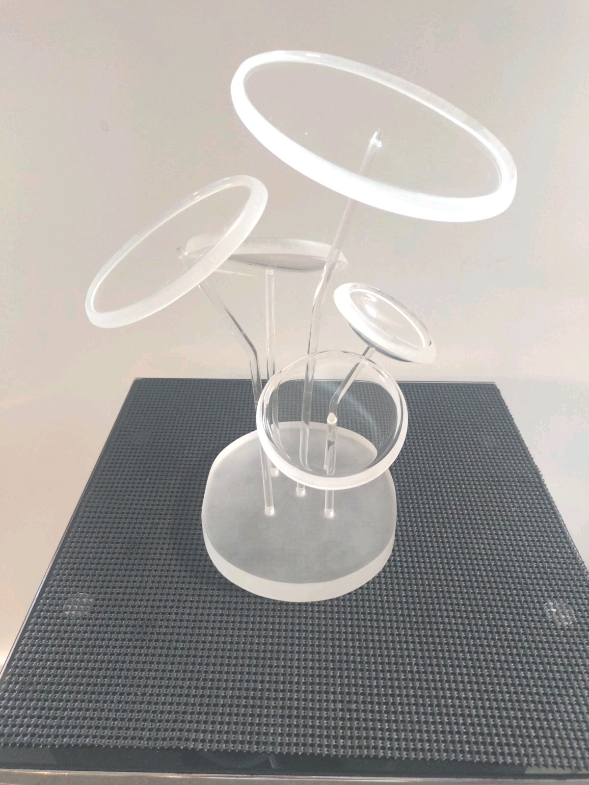 Vintage MCM Astrolite Lucite Sculpture Ritts Co Modular Mushroom Sculpture Vintage MCM Astrolite Lucite Sculpture Ritts Co Modular Mushroom Sculpture