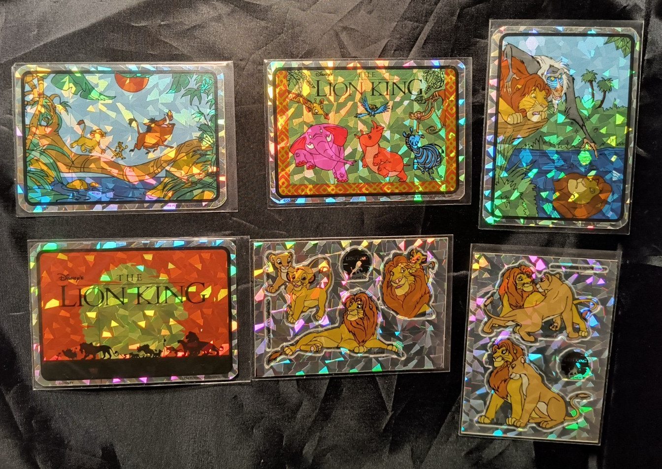 Vintage 1994 Disney Lion King Prism Vending Machine Stickers