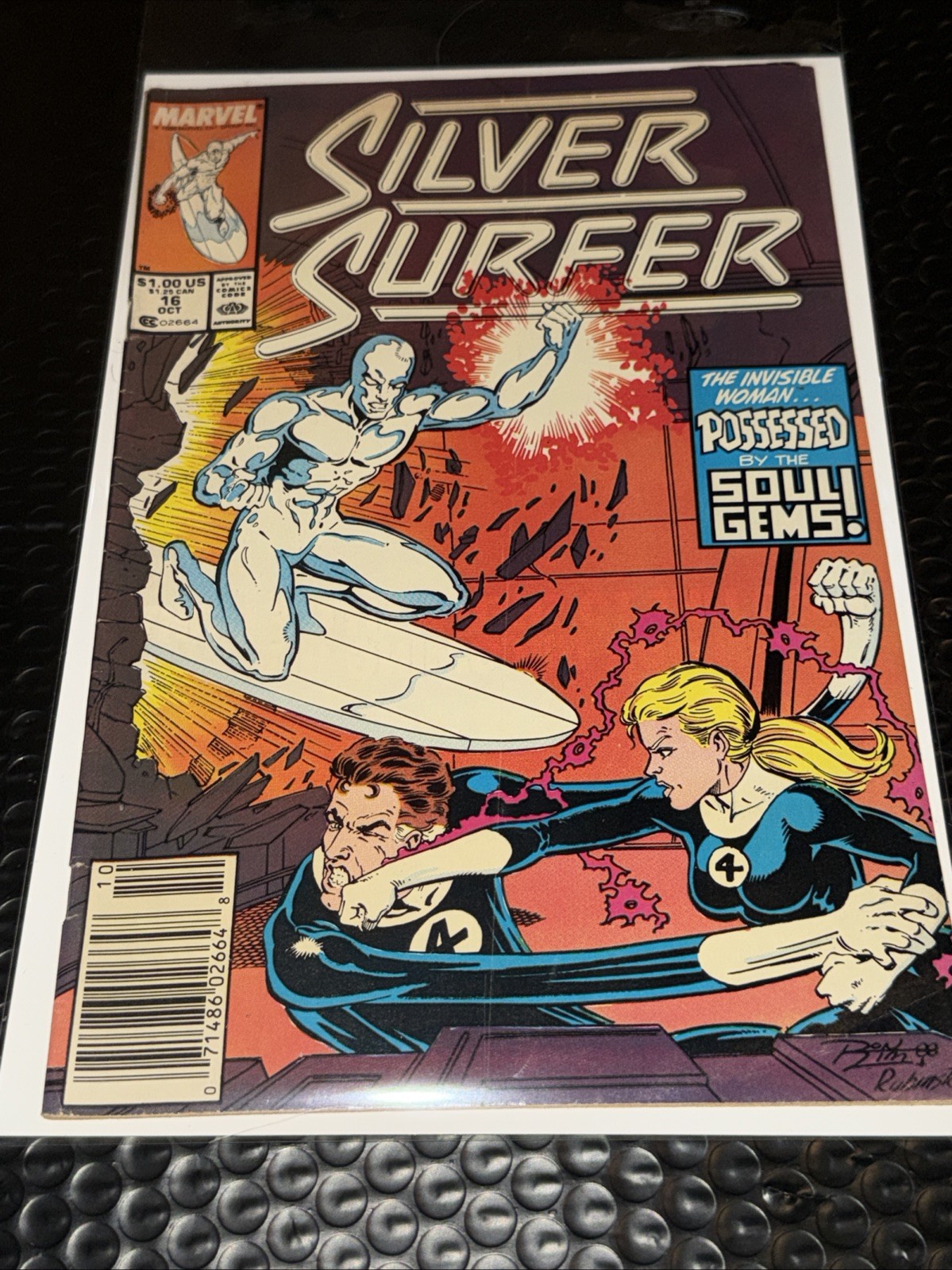 Silver Surfer #16 Newsstand Fantastic Four Ron Lim Marvel 1988