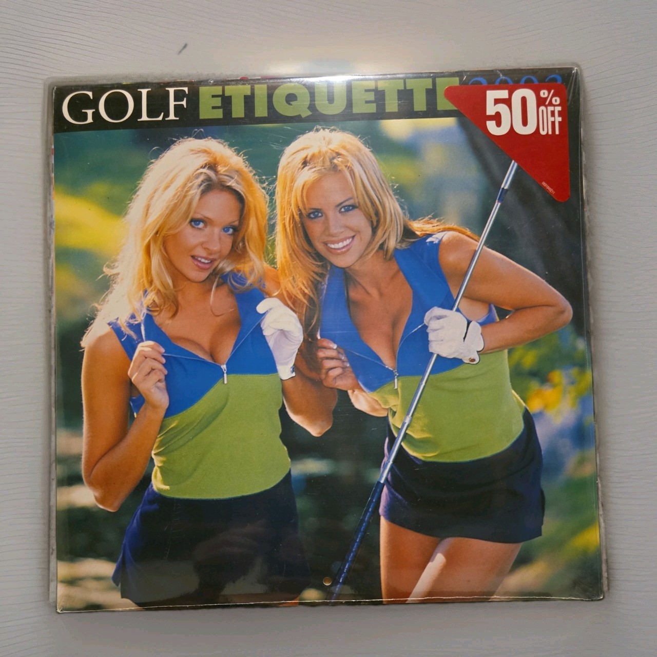 Sealed Vintage Golf Etiquette Pin Up Calendar 2003 Sexy Women Models Underwear