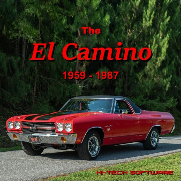 The Chevrolet El Camino 1959-1987  DVD-ROM 500+ photos