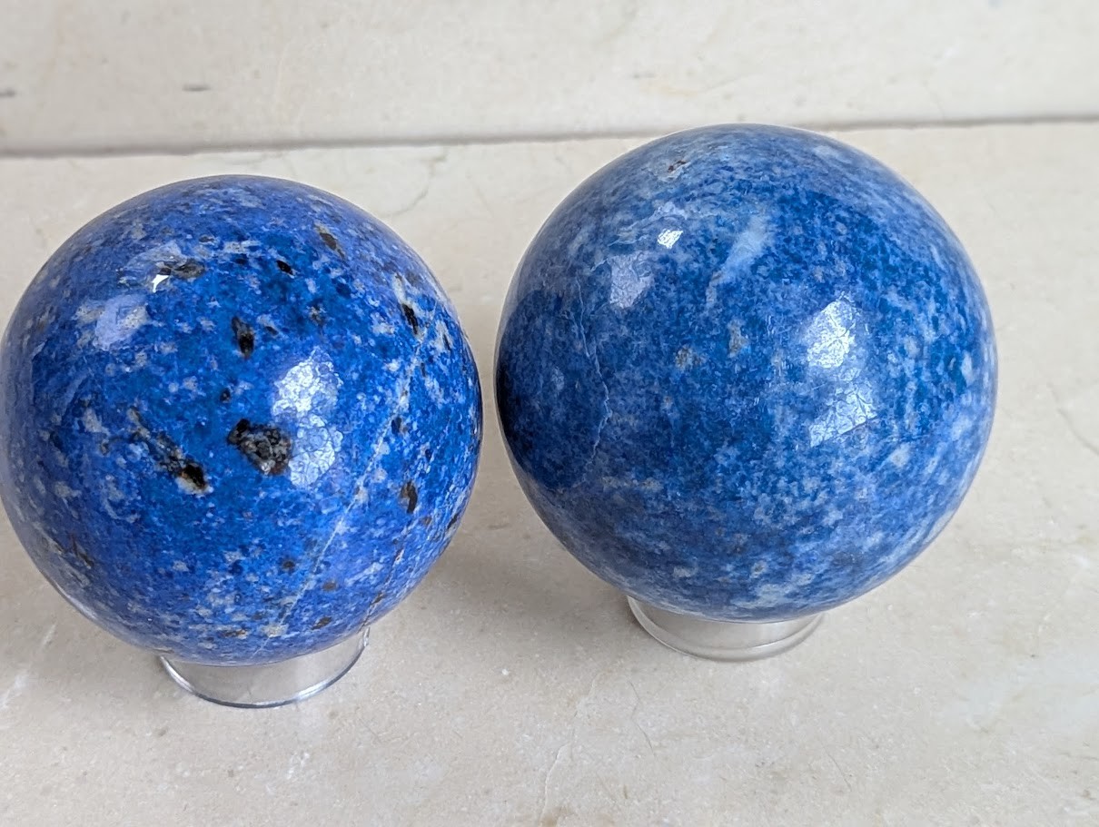 Lapis lazuli Spheres Large (65-70mm, 450gm), Royal Blue Polished Home Accent