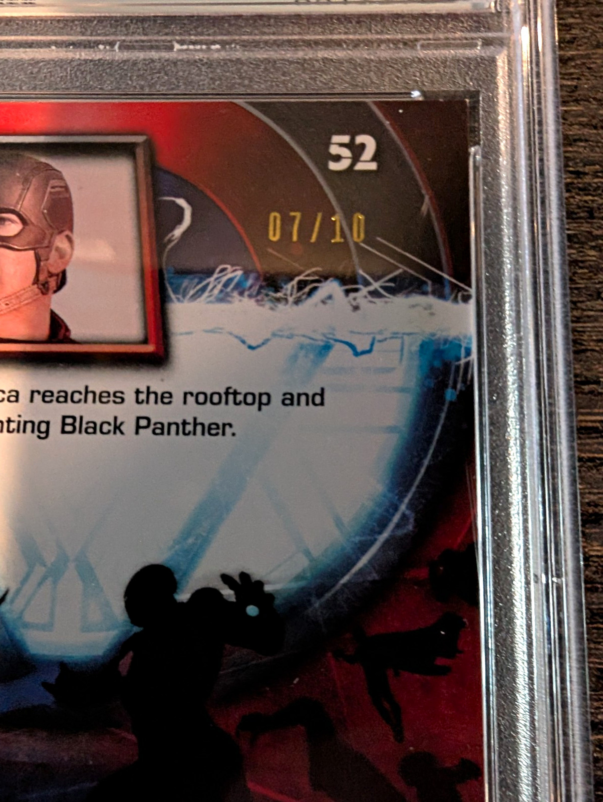 Upper Deck 2016 Captain America: Civil War #52 Chris Evans Auto 07/10 PSA