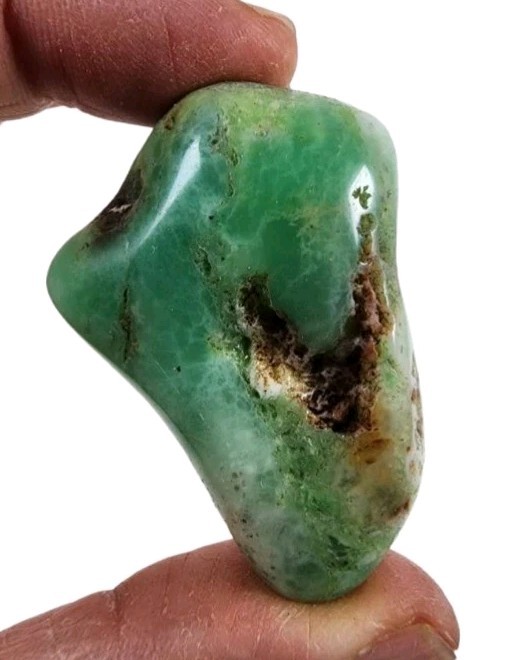 Chrysoprase Polished Stone Australia 35.5 grams