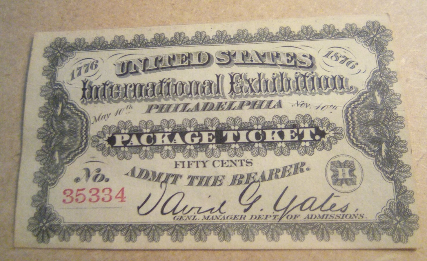 1776-1876 First International Worlds Fair