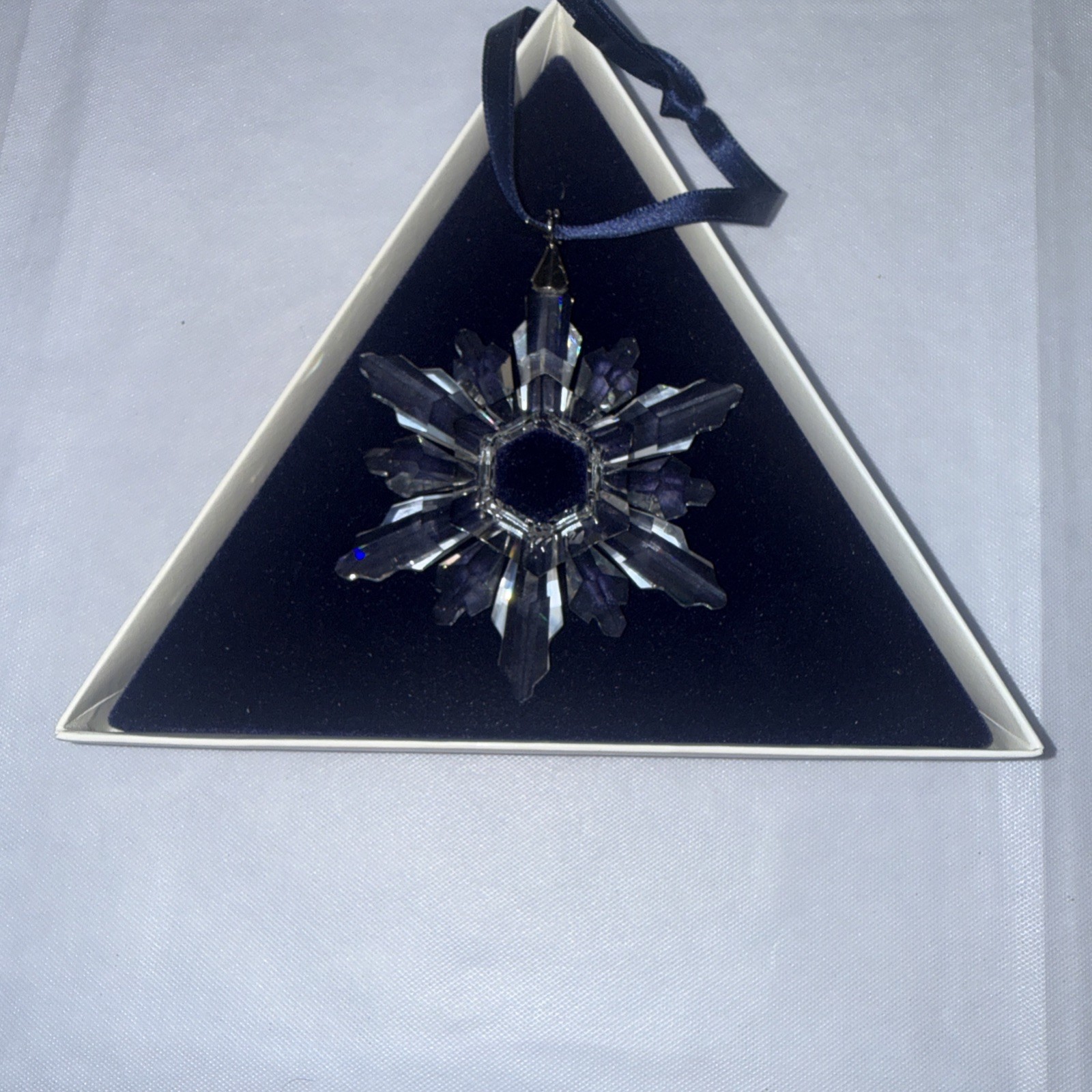 Swarovski Crystal '1998' Annual Snowflake/Star Ornament
