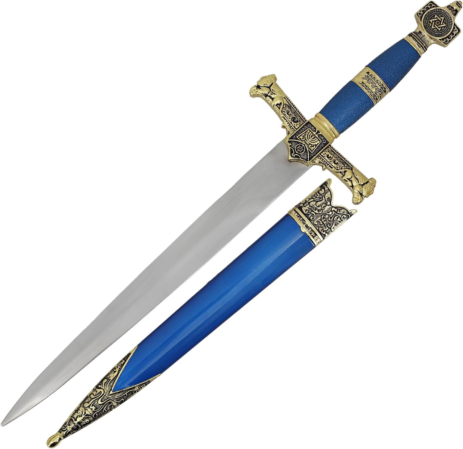 KING SOLOMON MEDIEVAL TEMPLAR CRUSADER REPLICA DAGGER - Historical Collection